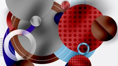 Abstract background - layered geometric shapes with smooth gradients and イラスト素材