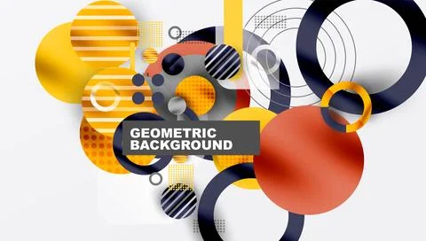 Abstract background - layered geometric shapes with smooth gradients and 스톡 일러스트