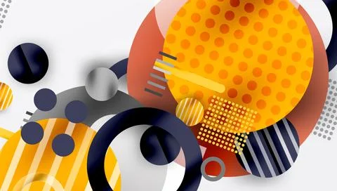 Abstract background - layered geometric shapes with smooth gradients and Stockillustratie