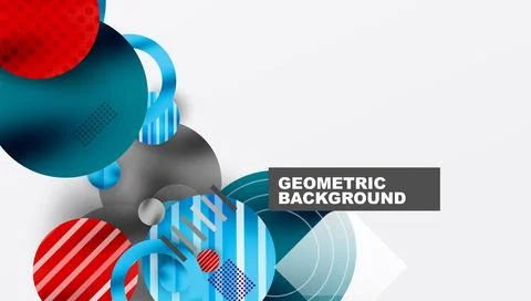 Abstract background - layered geometric shapes with smooth gradients and イラスト素材