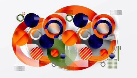 Abstract background - layered geometric shapes with smooth gradients and イラスト素材