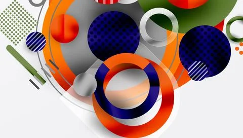 Abstract background - layered geometric shapes with smooth gradients and Stockillustratie