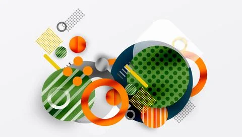 Abstract background - layered geometric shapes with smooth gradients and イラスト素材
