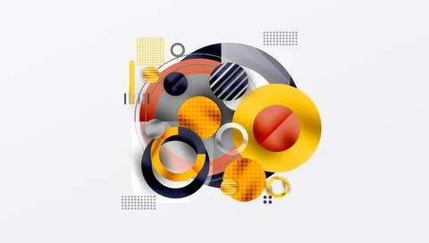 Abstract background - layered geometric shapes with smooth gradients and イラスト素材