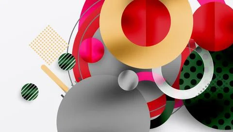 Abstract background - layered geometric shapes with smooth gradients and イラスト素材