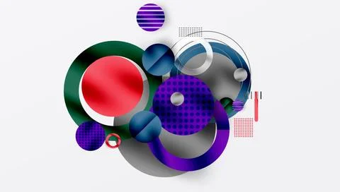 Abstract background - layered geometric shapes with smooth gradients and 스톡 일러스트