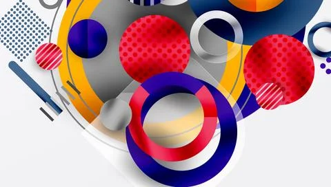 Abstract background - layered geometric shapes with smooth gradients and イラスト素材
