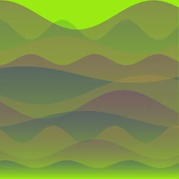 Abstract background with layered green and brown waves creating a modern or.. イラスト素材