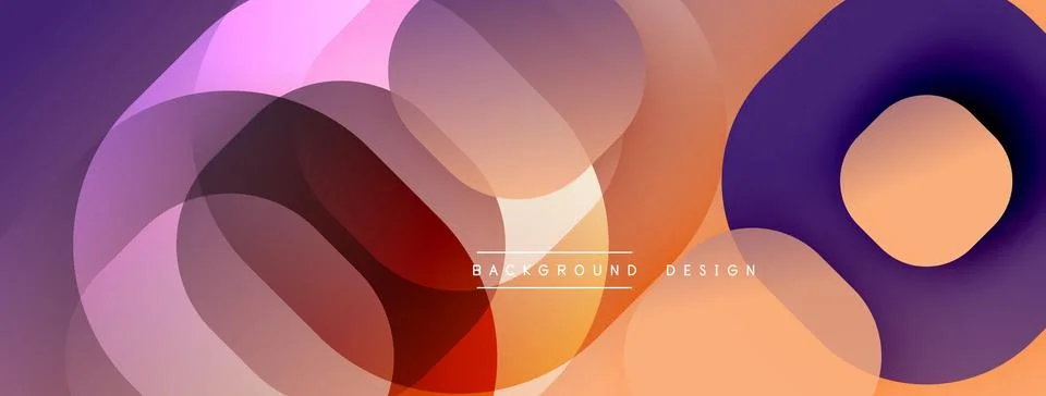 Abstract background with layered translucent gradient shapes Stock Illustration