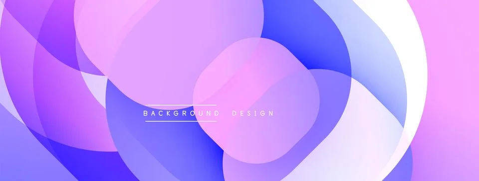 Abstract background with layered translucent gradient shapes Stock Illustration