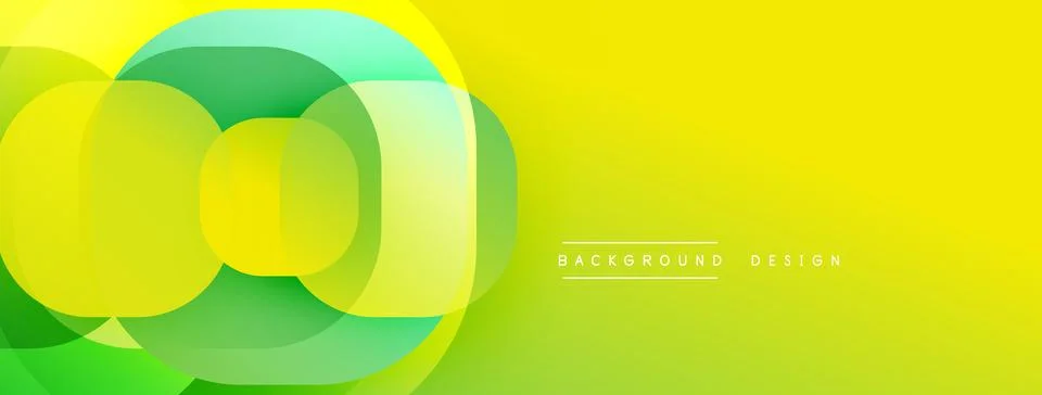 Abstract background with layered translucent gradient shapes Stock Illustration