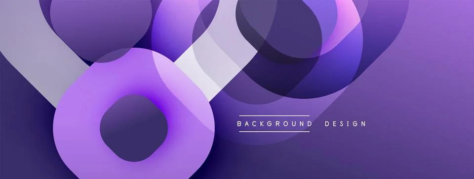 Abstract background with layered translucent gradient shapes Stock Illustration