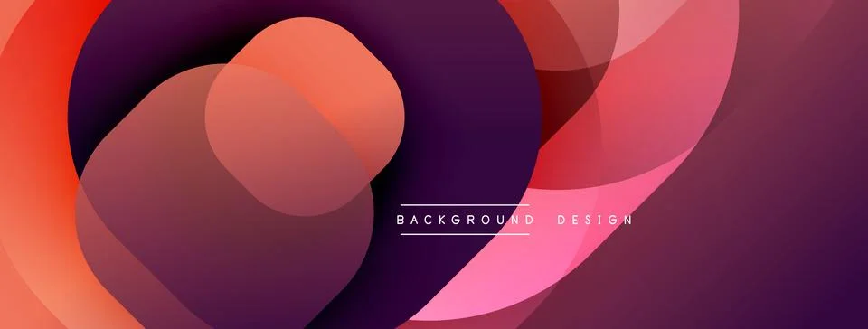 Abstract background with layered translucent gradient shapes Stock Illustration