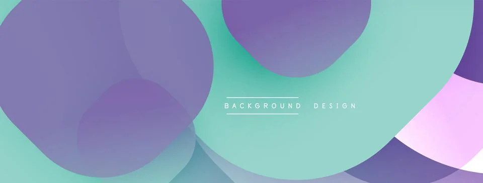 Abstract background with layered translucent gradient shapes Illustrazione stock