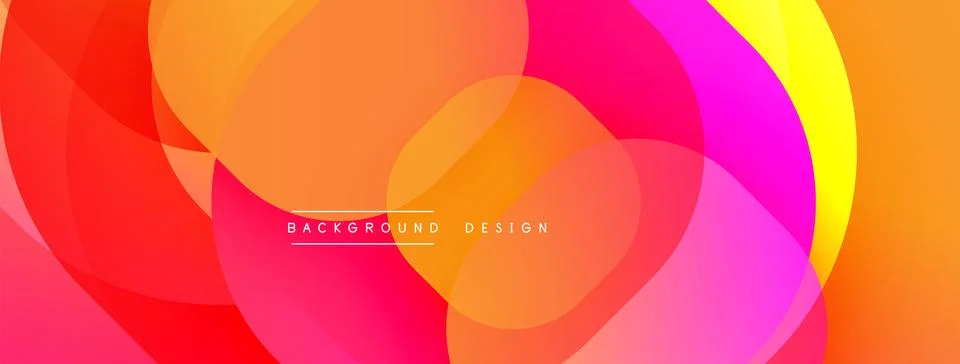Abstract background with layered translucent gradient shapes Illustrazione stock