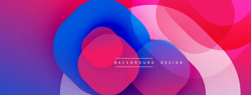 Abstract background with layered translucent gradient shapes Stock Illustration