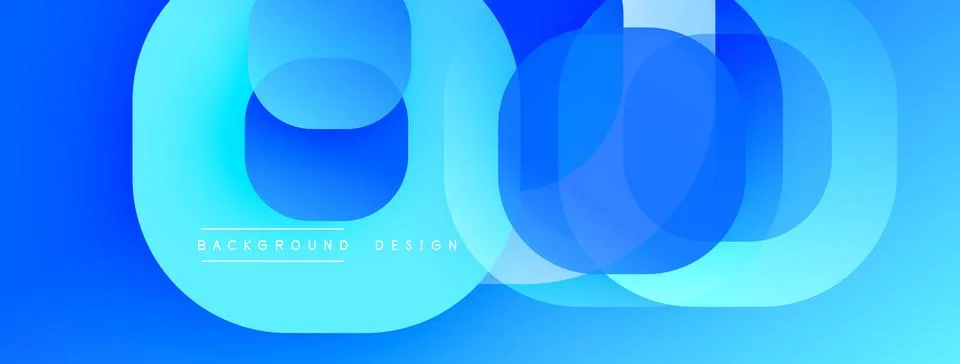 Abstract background with layered translucent gradient shapes Stock Illustration