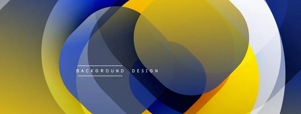 Abstract background with layered translucent gradient shapes 스톡 일러스트