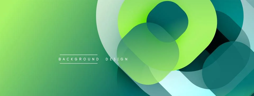 Abstract background with layered translucent gradient shapes Stock Illustration