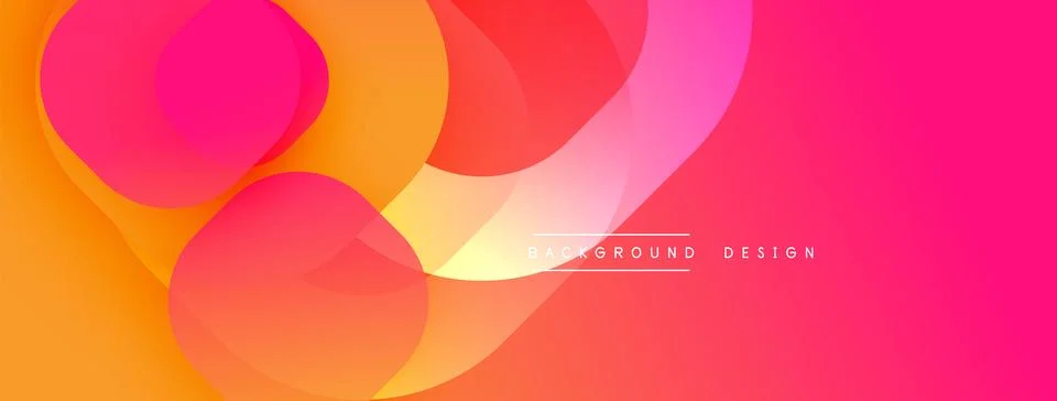 Abstract background with layered translucent gradient shapes Stock Illustration
