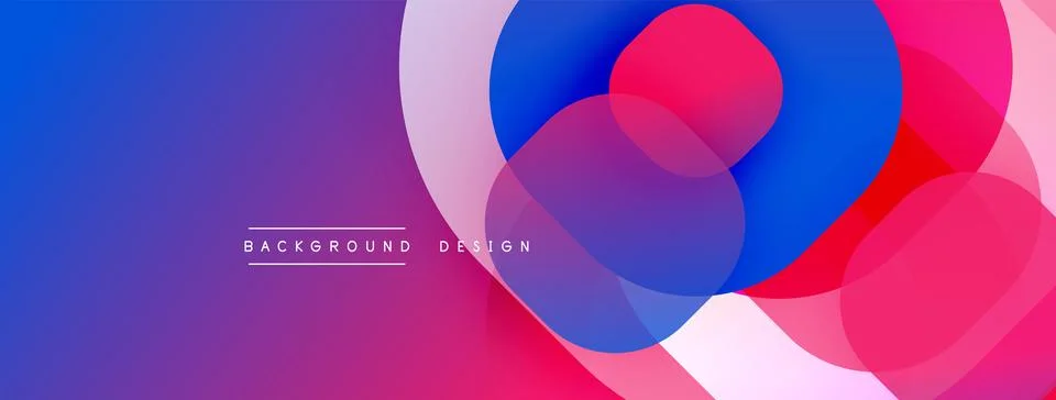 Abstract background with layered translucent gradient shapes Stockillustratie