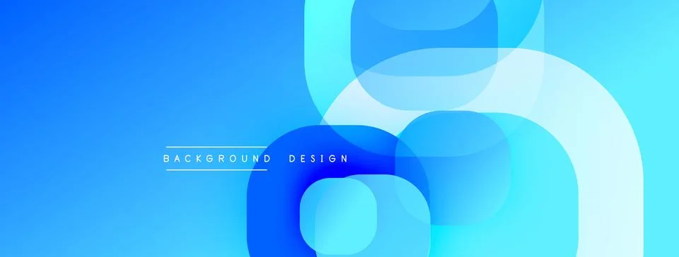 Abstract background with layered translucent gradient shapes Illustrazione stock