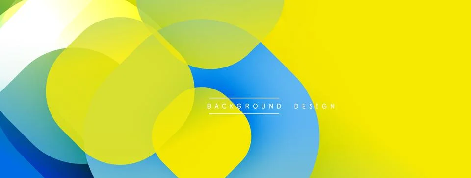 Abstract background with layered translucent gradient shapes イラスト素材