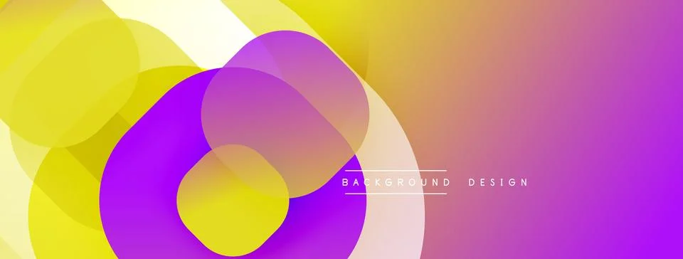 Abstract background with layered translucent gradient shapes Stock Illustration