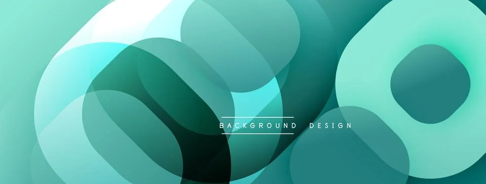 Abstract background with layered translucent gradient shapes Illustrazione stock