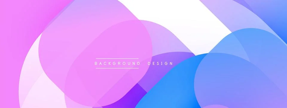 Abstract background with layered translucent gradient shapes Stock Illustration