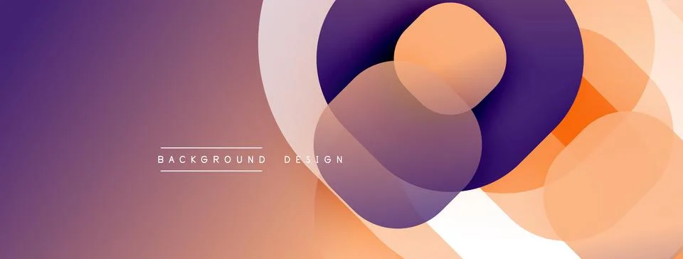 Abstract background with layered translucent gradient shapes Illustrazione stock