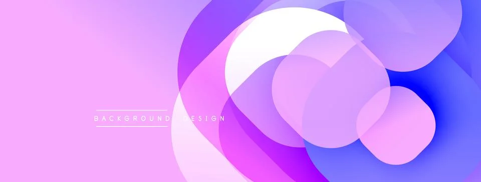 Abstract background with layered translucent gradient shapes Stock Illustration