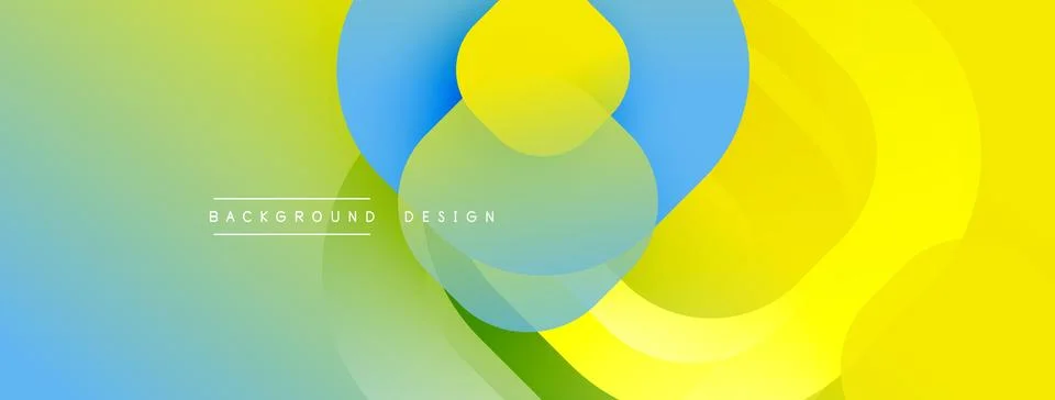 Abstract background with layered translucent gradient shapes Stock Illustration