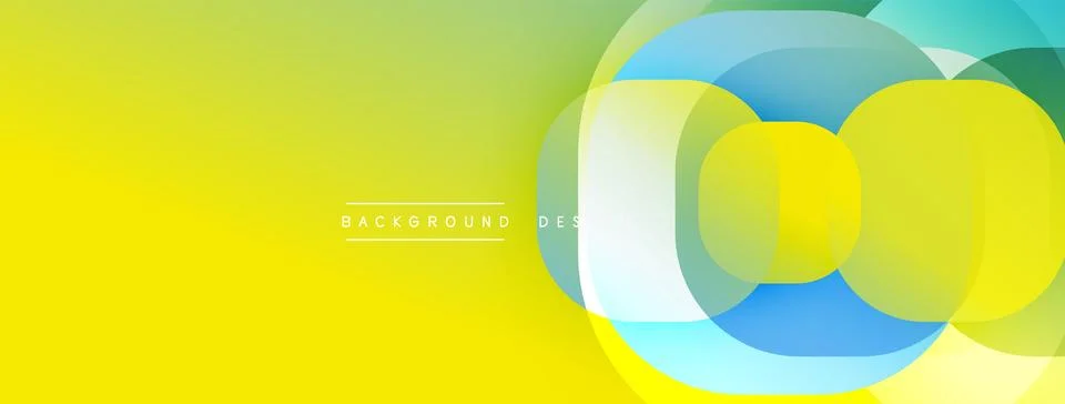 Abstract background with layered translucent gradient shapes Stockillustratie