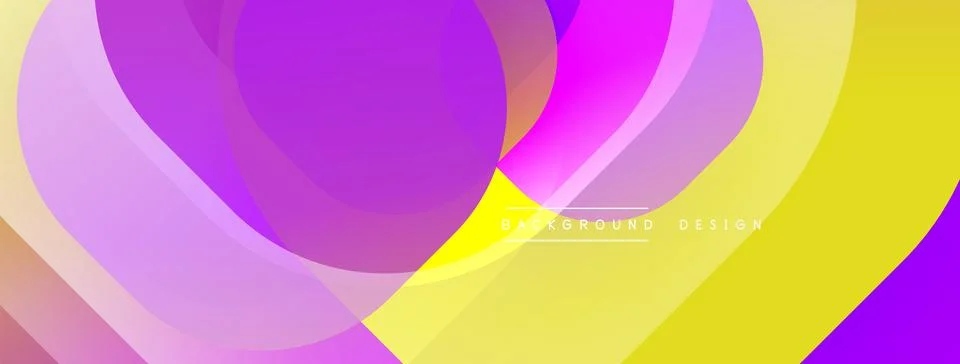 Abstract background with layered translucent gradient shapes Stock Illustration