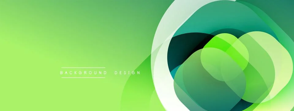 Abstract background with layered translucent gradient shapes Stock Illustration