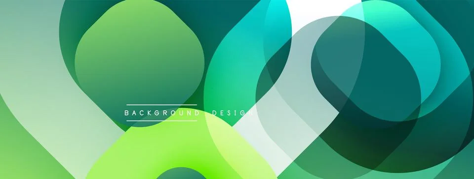 Abstract background with layered translucent gradient shapes Stock Illustration