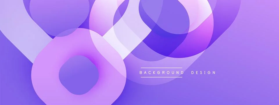 Abstract background with layered translucent gradient shapes Illustrazione stock
