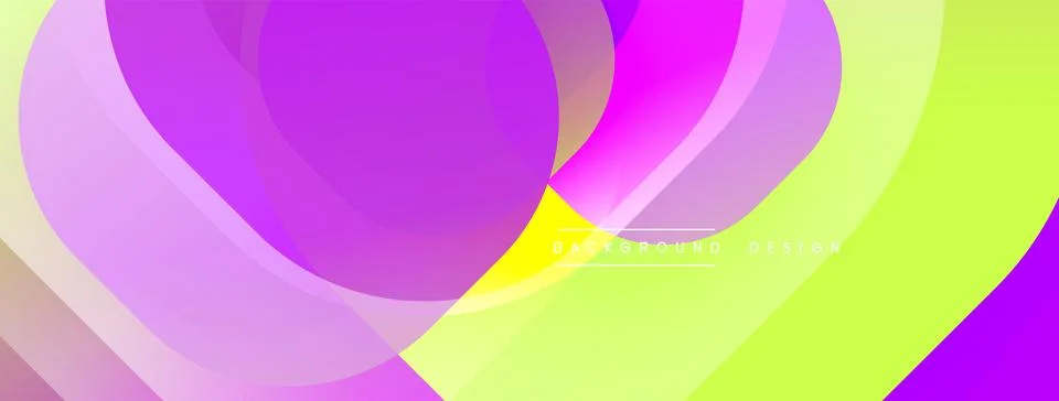 Abstract background with layered translucent gradient shapes Stock Illustration