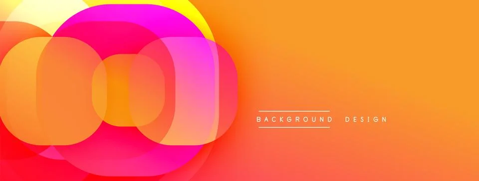 Abstract background with layered translucent gradient shapes Stock Illustration