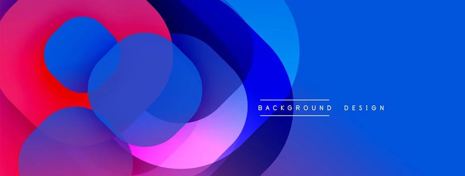 Abstract background with layered translucent gradient shapes イラスト素材