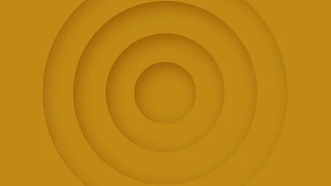Abstract background with layers of yellow circles arranged in layers Vidéo 120173501