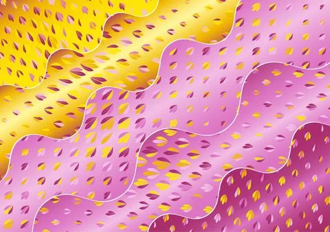 Abstract Background, leaf pattern on a gradient, vector illustration. Stock Illustration