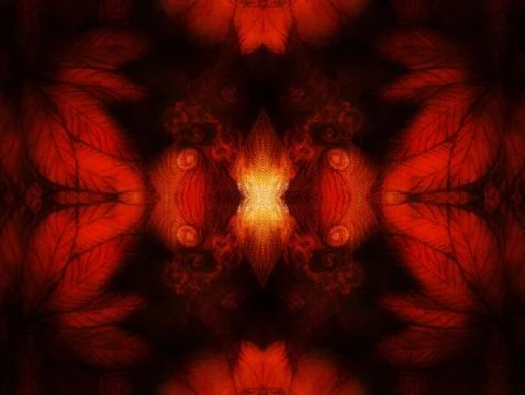 Abstract background leaf pattern with mirror effect structure Stock Illustration