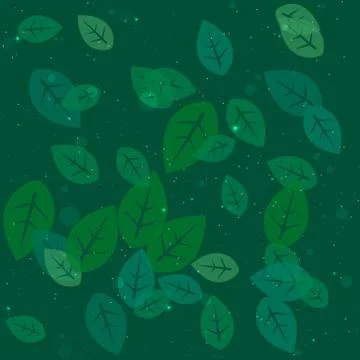 Abstract background with leaves Illustrazione stock