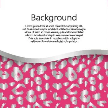 Abstract background with leopard print design. Vector, EPS10 Stock Illustration