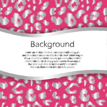 Abstract background with leopard print design. Vector, EPS10 Stock Illustration