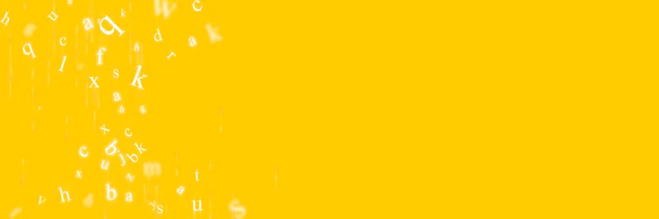 Abstract background with letters. Stock Photos