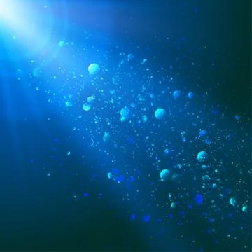 Abstract background with light and bokeh Stock Illustration