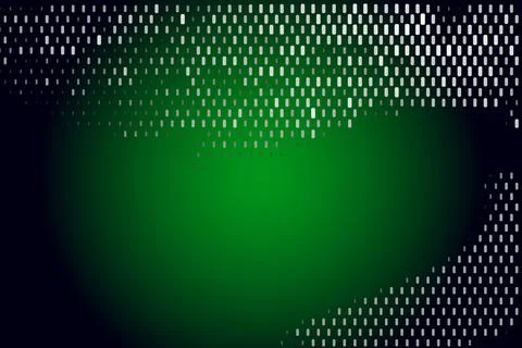 Abstract background with light elements. Green gradient background. Stock Illustration